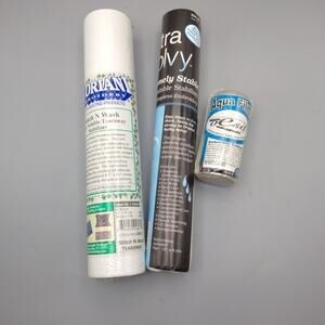 Ultra Solvy Water Soluble Oesd Aquafilm Florian Stitch N Wash Lot Of 3